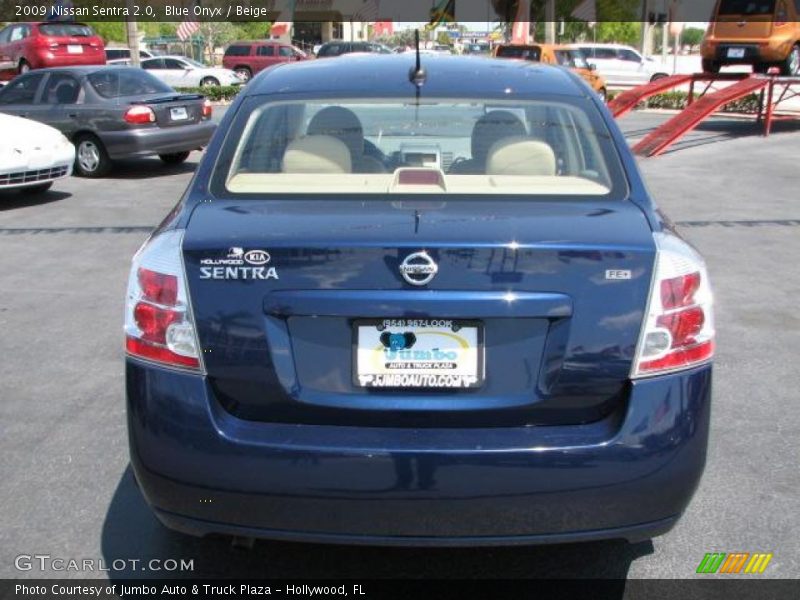 Blue Onyx / Beige 2009 Nissan Sentra 2.0