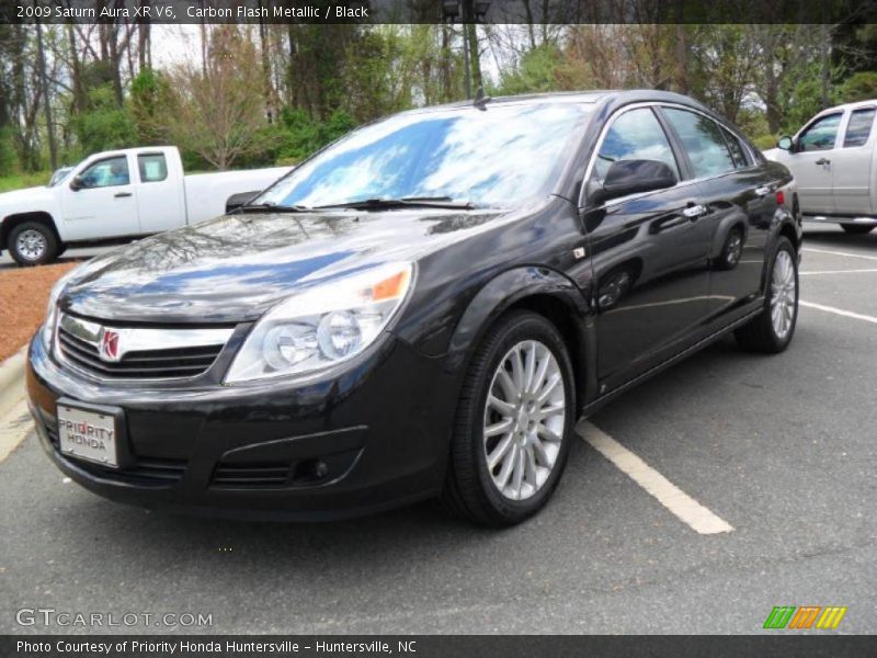 Carbon Flash Metallic / Black 2009 Saturn Aura XR V6