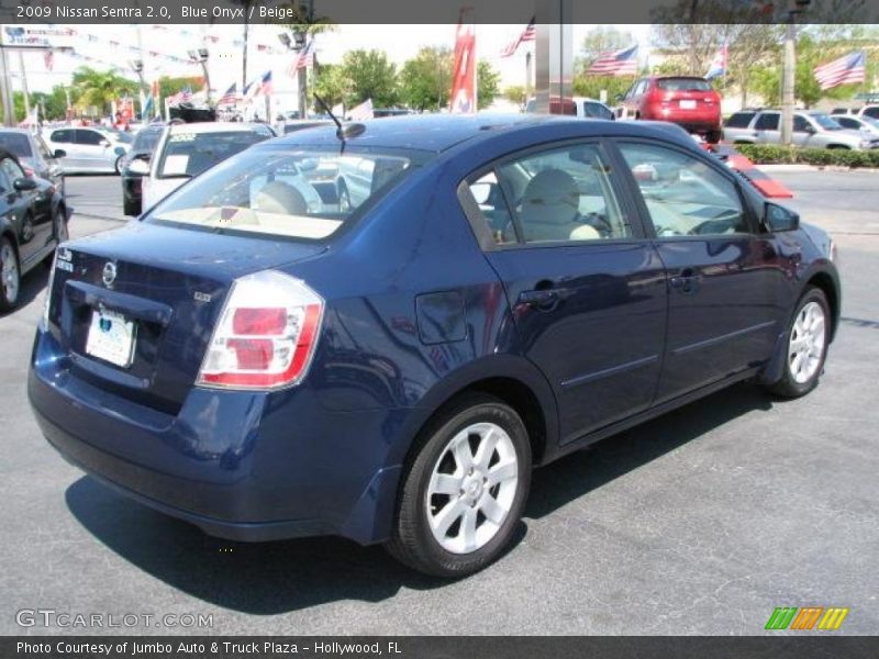 Blue Onyx / Beige 2009 Nissan Sentra 2.0