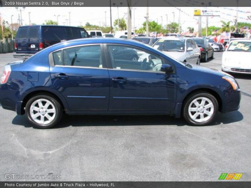 Blue Onyx / Beige 2009 Nissan Sentra 2.0