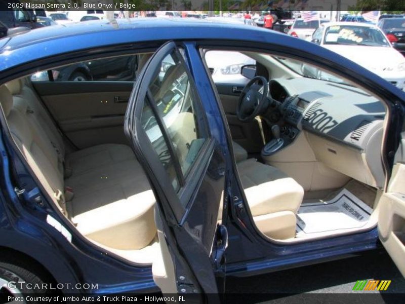 Blue Onyx / Beige 2009 Nissan Sentra 2.0