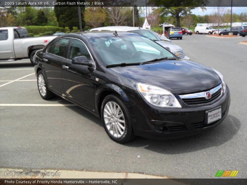 Carbon Flash Metallic / Black 2009 Saturn Aura XR V6