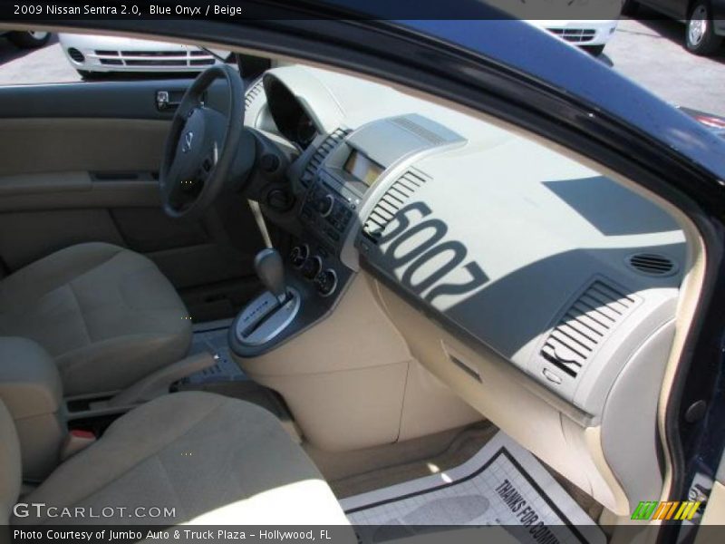 Blue Onyx / Beige 2009 Nissan Sentra 2.0