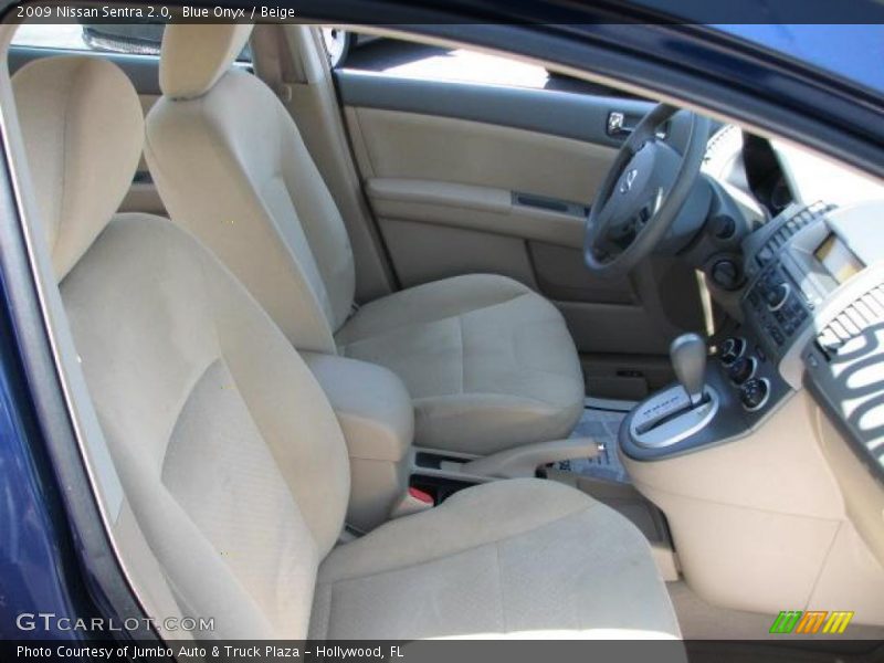 Blue Onyx / Beige 2009 Nissan Sentra 2.0
