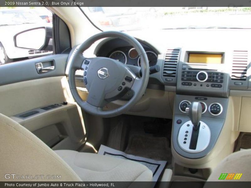 Blue Onyx / Beige 2009 Nissan Sentra 2.0