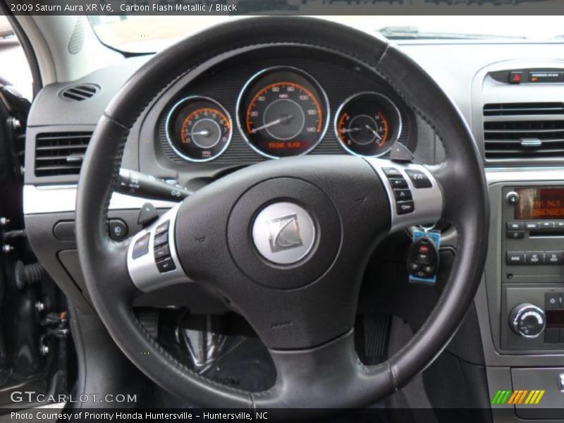 Carbon Flash Metallic / Black 2009 Saturn Aura XR V6