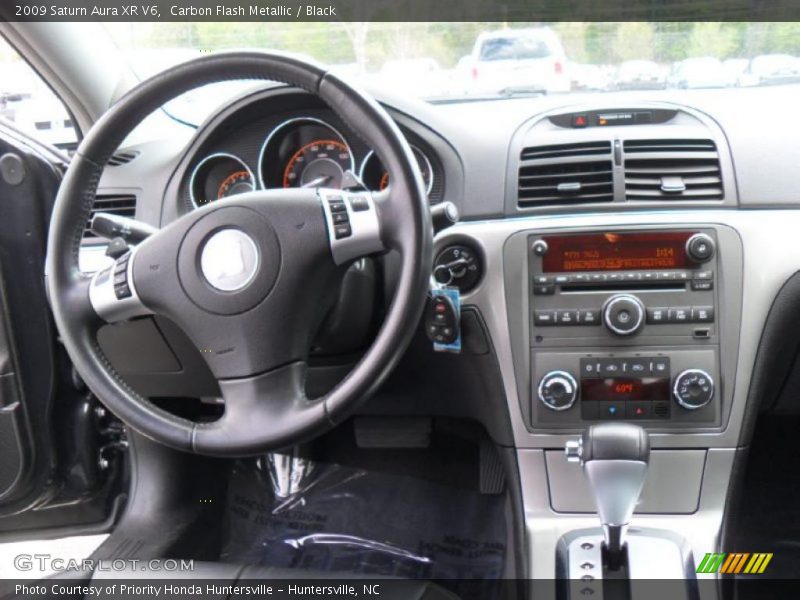 Carbon Flash Metallic / Black 2009 Saturn Aura XR V6