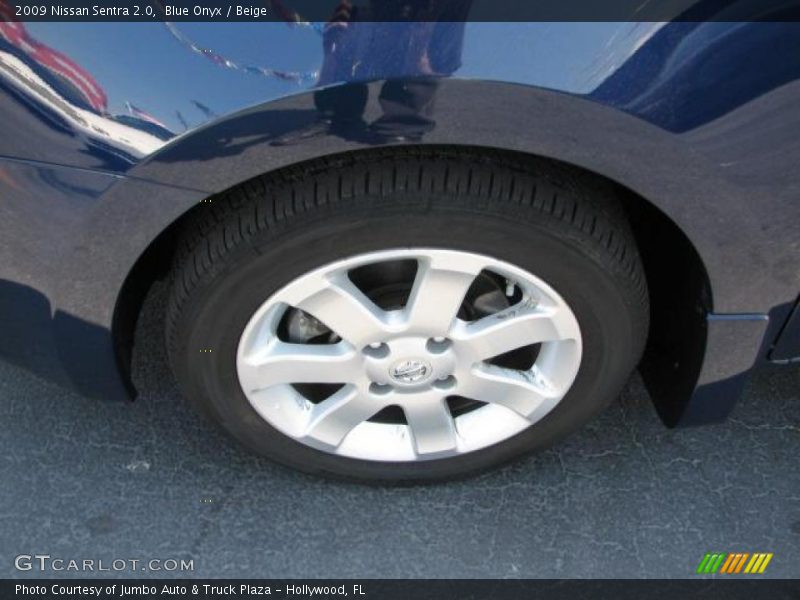 Blue Onyx / Beige 2009 Nissan Sentra 2.0