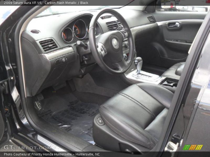  2009 Aura XR V6 Black Interior