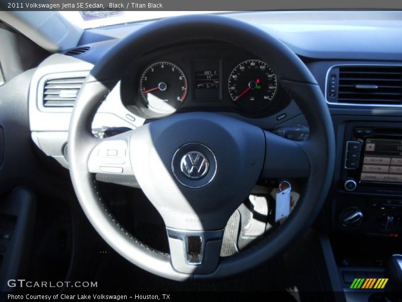 Black / Titan Black 2011 Volkswagen Jetta SE Sedan