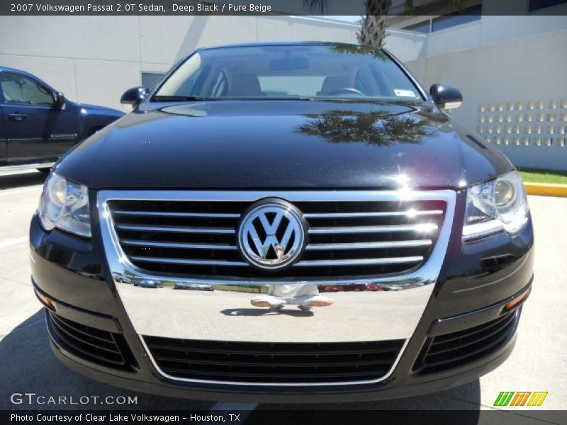 Deep Black / Pure Beige 2007 Volkswagen Passat 2.0T Sedan