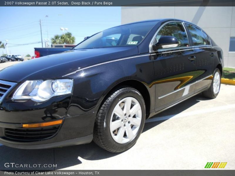 Deep Black / Pure Beige 2007 Volkswagen Passat 2.0T Sedan