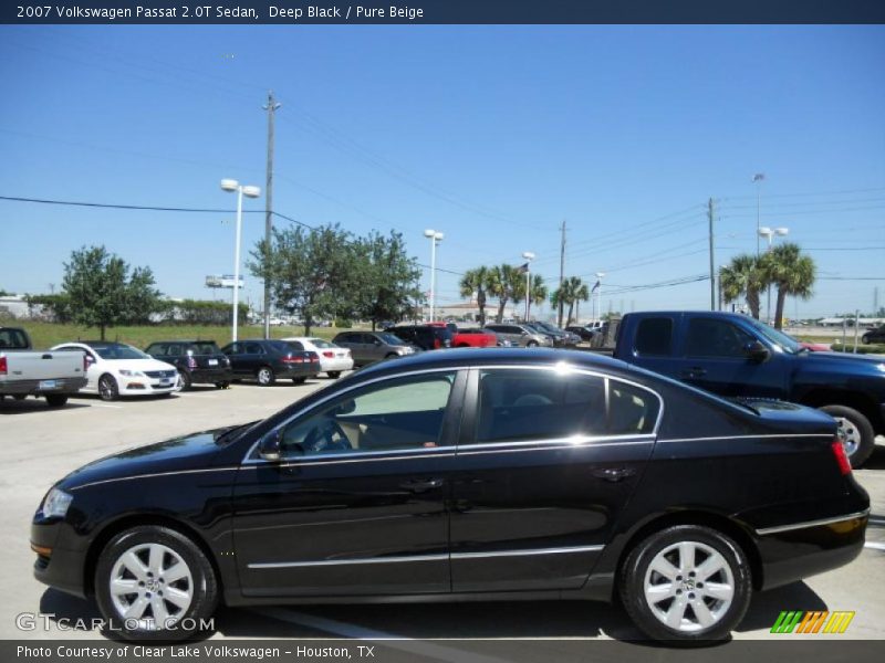 Deep Black / Pure Beige 2007 Volkswagen Passat 2.0T Sedan