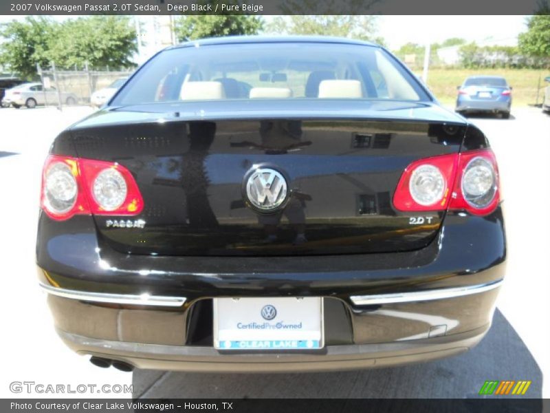 Deep Black / Pure Beige 2007 Volkswagen Passat 2.0T Sedan