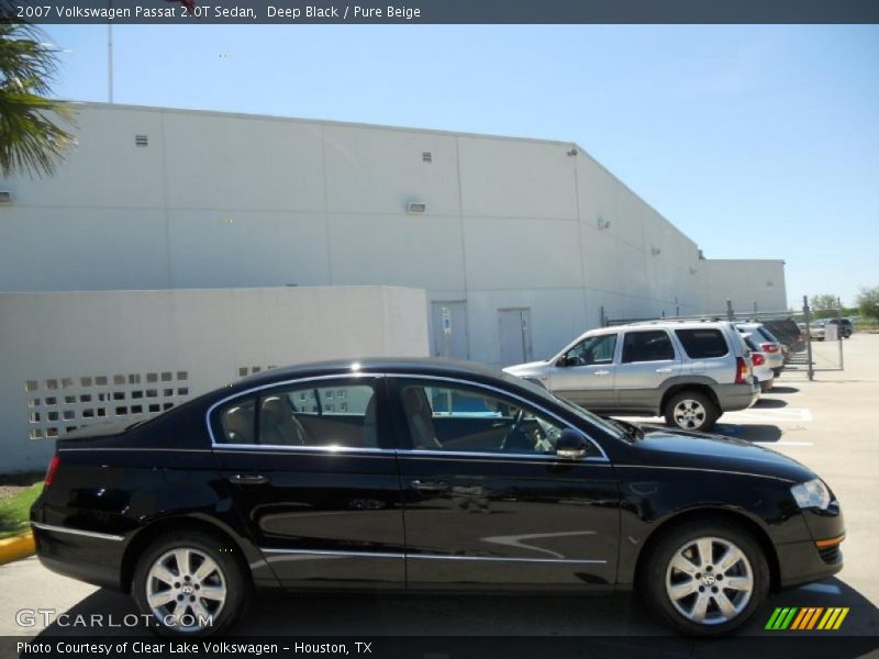 Deep Black / Pure Beige 2007 Volkswagen Passat 2.0T Sedan