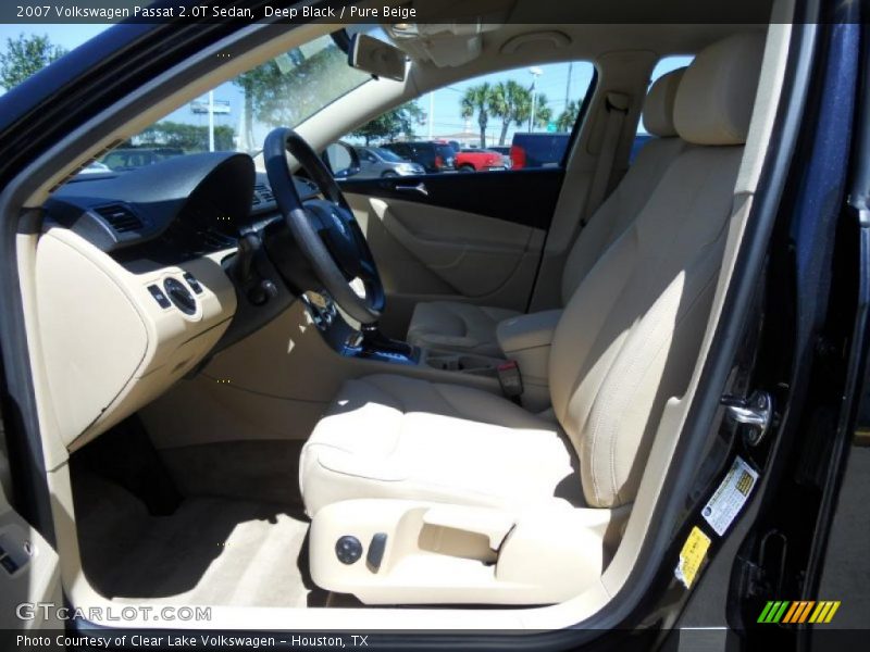 Deep Black / Pure Beige 2007 Volkswagen Passat 2.0T Sedan