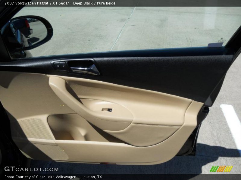 Deep Black / Pure Beige 2007 Volkswagen Passat 2.0T Sedan