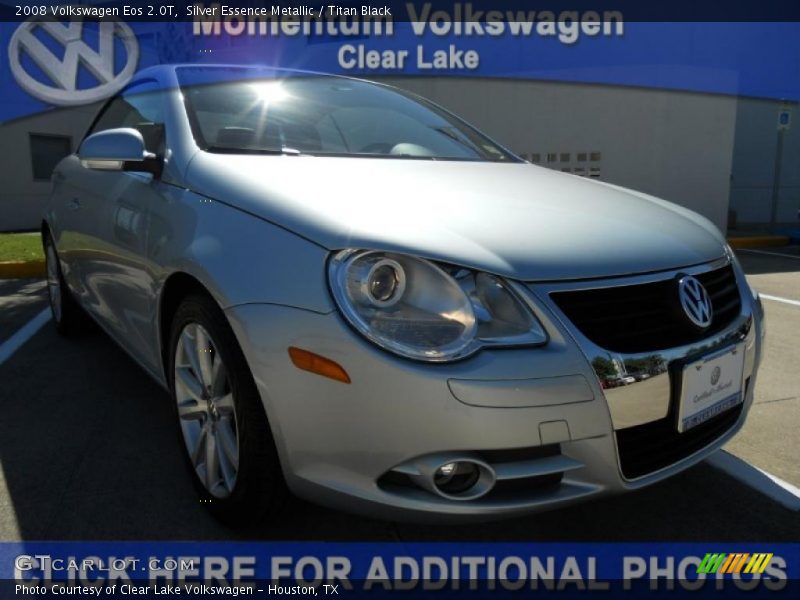 Silver Essence Metallic / Titan Black 2008 Volkswagen Eos 2.0T