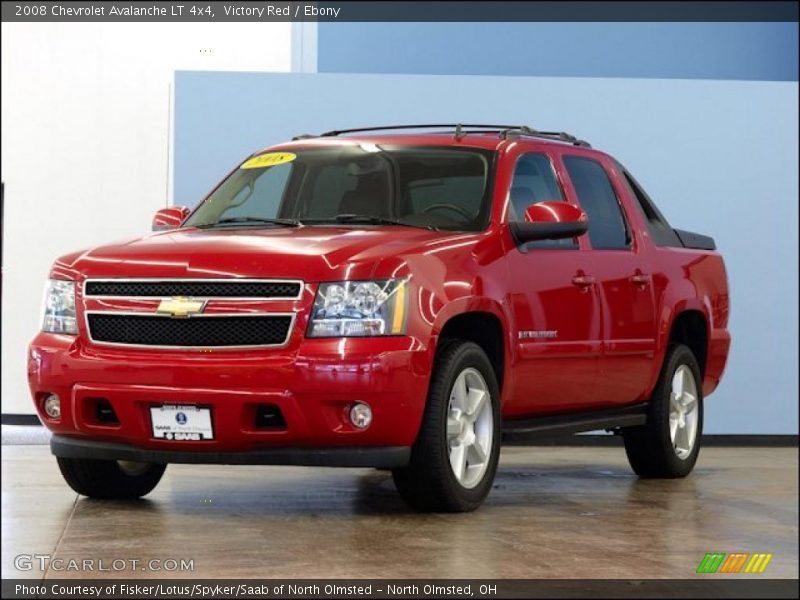 Victory Red / Ebony 2008 Chevrolet Avalanche LT 4x4