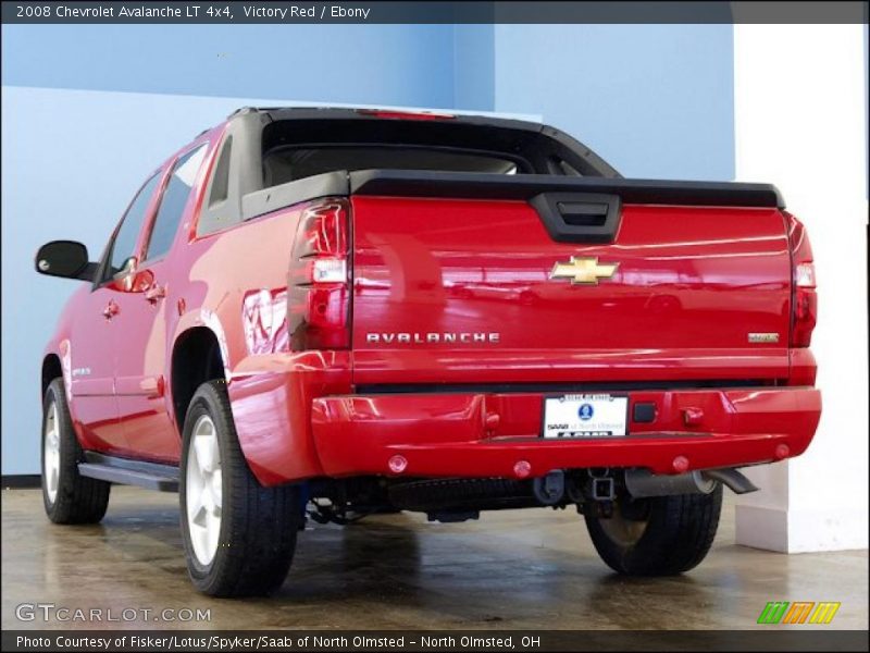 Victory Red / Ebony 2008 Chevrolet Avalanche LT 4x4