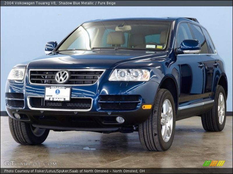 Shadow Blue Metallic / Pure Beige 2004 Volkswagen Touareg V8
