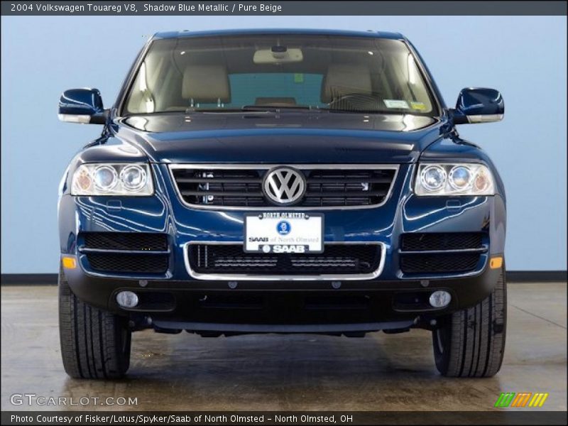 Shadow Blue Metallic / Pure Beige 2004 Volkswagen Touareg V8