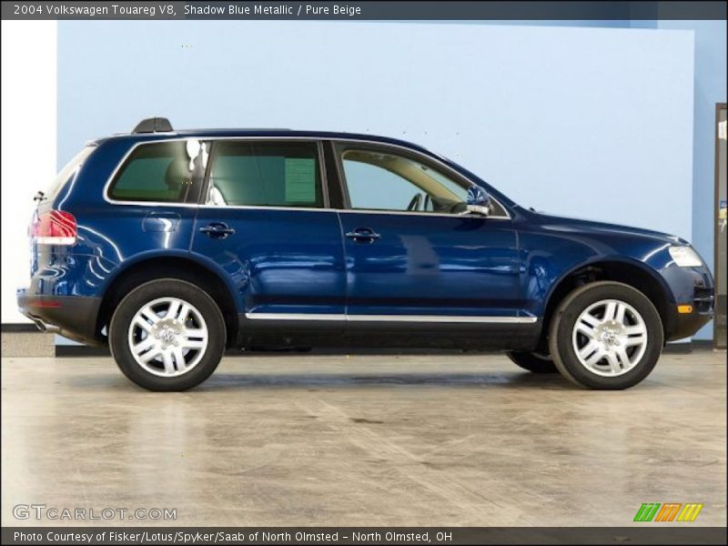 Shadow Blue Metallic / Pure Beige 2004 Volkswagen Touareg V8