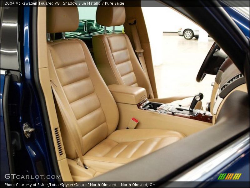 Shadow Blue Metallic / Pure Beige 2004 Volkswagen Touareg V8