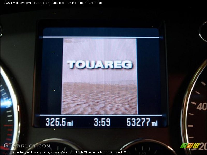 Shadow Blue Metallic / Pure Beige 2004 Volkswagen Touareg V8