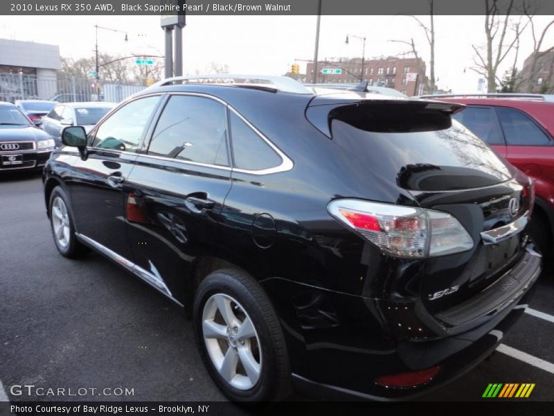 Black Sapphire Pearl / Black/Brown Walnut 2010 Lexus RX 350 AWD