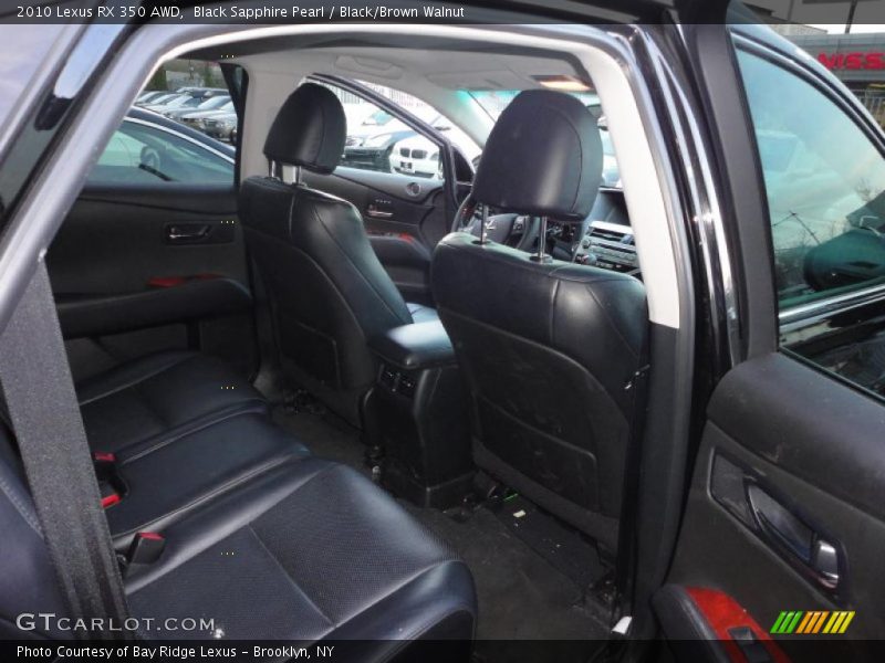 Black Sapphire Pearl / Black/Brown Walnut 2010 Lexus RX 350 AWD