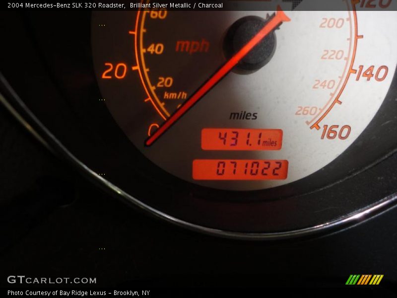 Brilliant Silver Metallic / Charcoal 2004 Mercedes-Benz SLK 320 Roadster