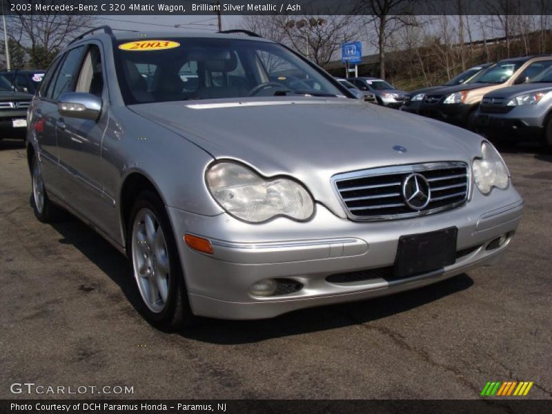 Brilliant Silver Metallic / Ash 2003 Mercedes-Benz C 320 4Matic Wagon