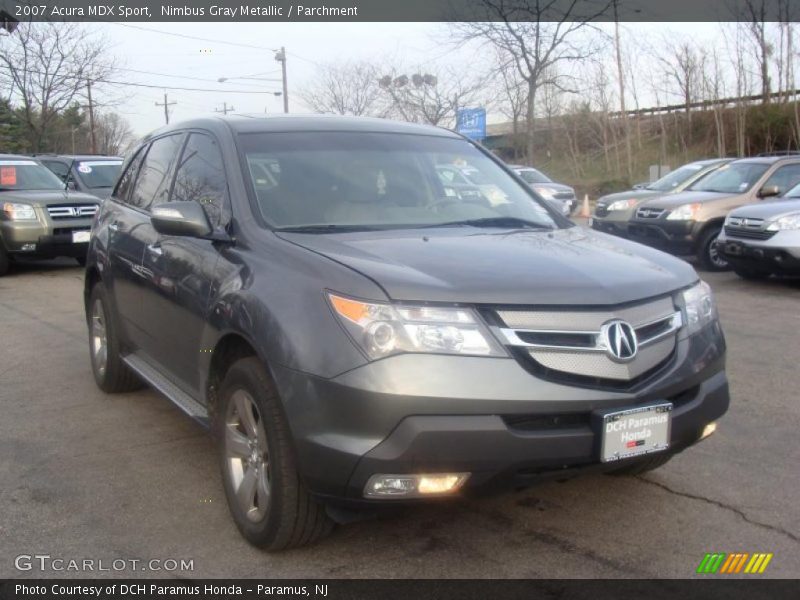 Nimbus Gray Metallic / Parchment 2007 Acura MDX Sport