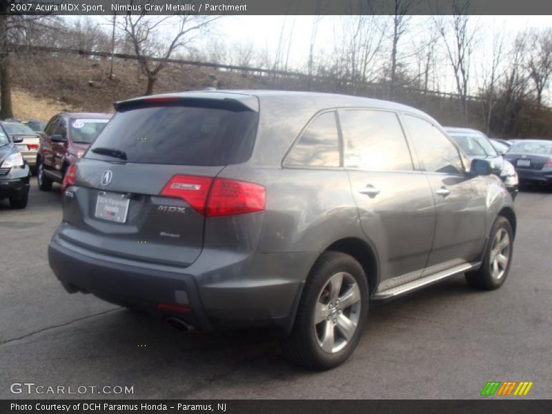Nimbus Gray Metallic / Parchment 2007 Acura MDX Sport