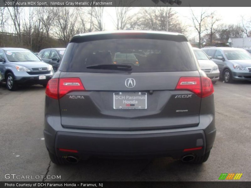 Nimbus Gray Metallic / Parchment 2007 Acura MDX Sport