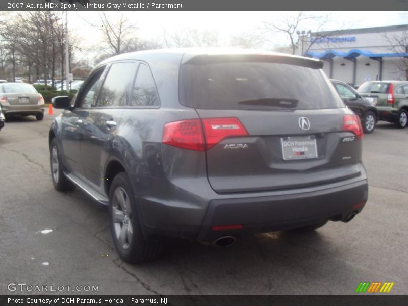 Nimbus Gray Metallic / Parchment 2007 Acura MDX Sport