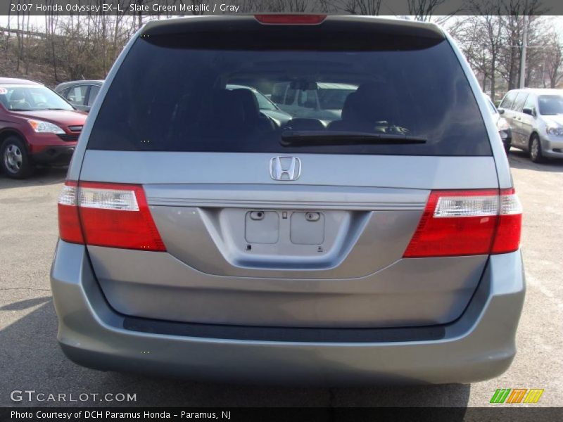 Slate Green Metallic / Gray 2007 Honda Odyssey EX-L