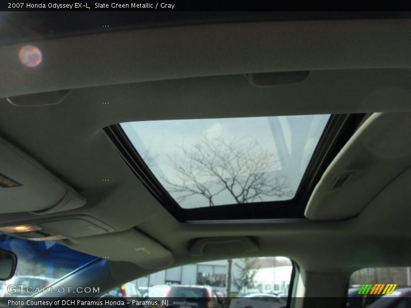 Slate Green Metallic / Gray 2007 Honda Odyssey EX-L