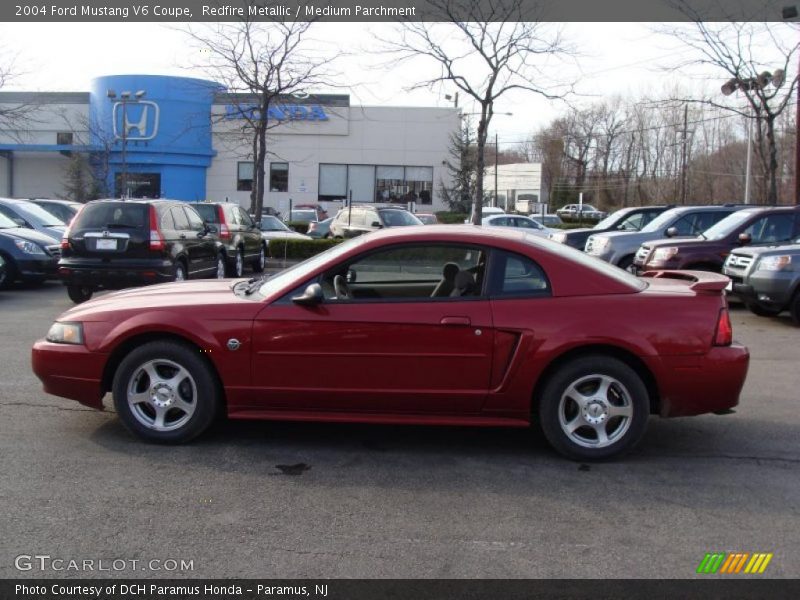 Redfire Metallic / Medium Parchment 2004 Ford Mustang V6 Coupe