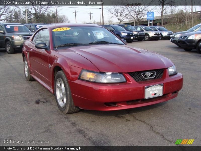 Redfire Metallic / Medium Parchment 2004 Ford Mustang V6 Coupe