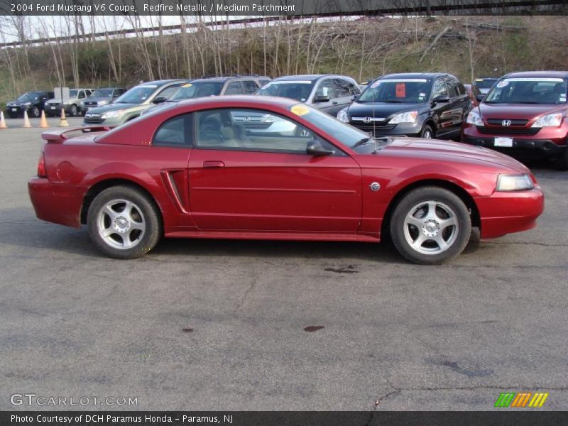 Redfire Metallic / Medium Parchment 2004 Ford Mustang V6 Coupe