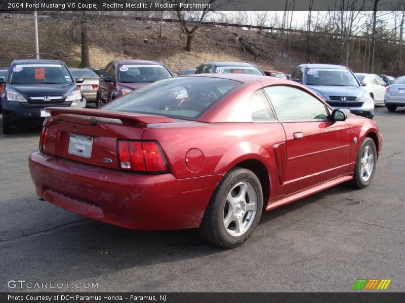 Redfire Metallic / Medium Parchment 2004 Ford Mustang V6 Coupe