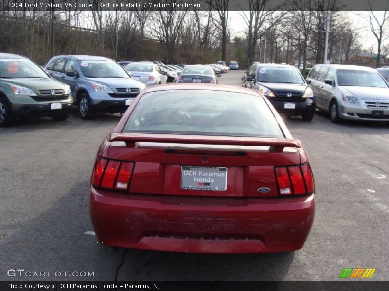 Redfire Metallic / Medium Parchment 2004 Ford Mustang V6 Coupe