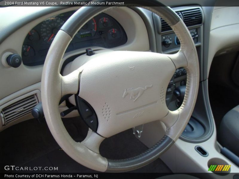 Redfire Metallic / Medium Parchment 2004 Ford Mustang V6 Coupe