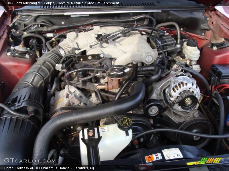 Redfire Metallic / Medium Parchment 2004 Ford Mustang V6 Coupe