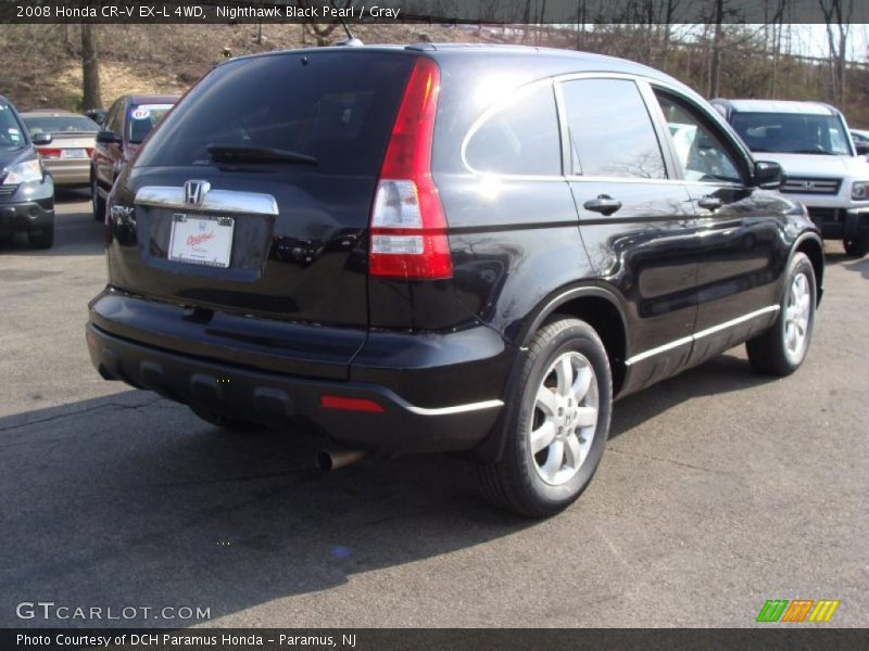 Nighthawk Black Pearl / Gray 2008 Honda CR-V EX-L 4WD