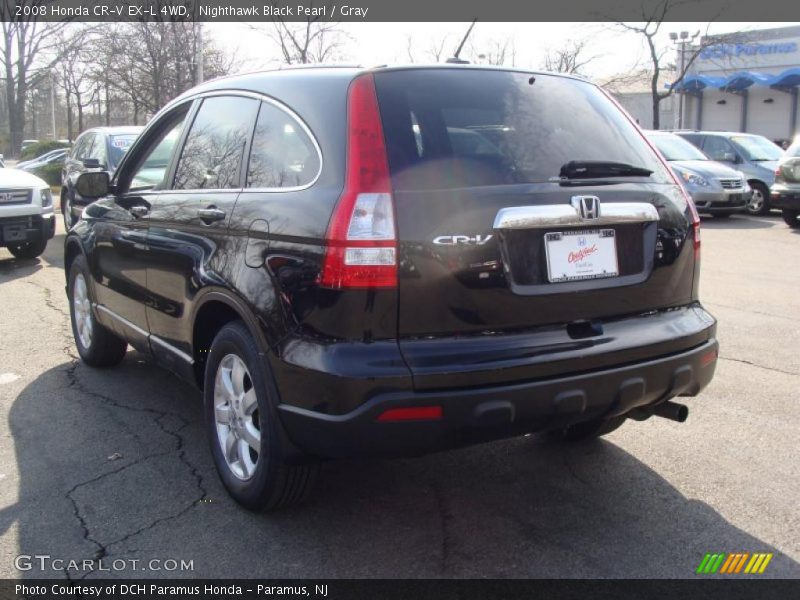 Nighthawk Black Pearl / Gray 2008 Honda CR-V EX-L 4WD