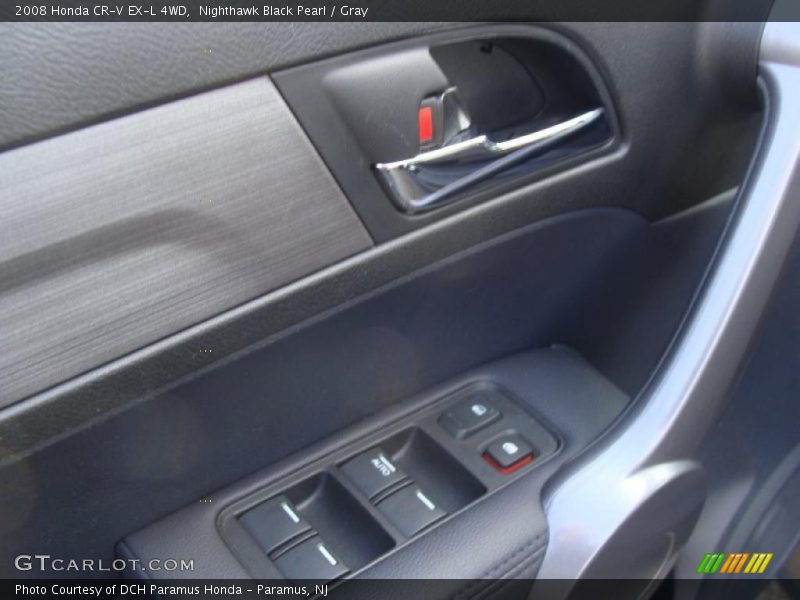 Nighthawk Black Pearl / Gray 2008 Honda CR-V EX-L 4WD