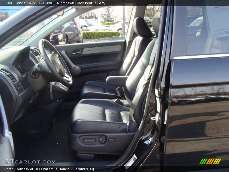 Nighthawk Black Pearl / Gray 2008 Honda CR-V EX-L 4WD
